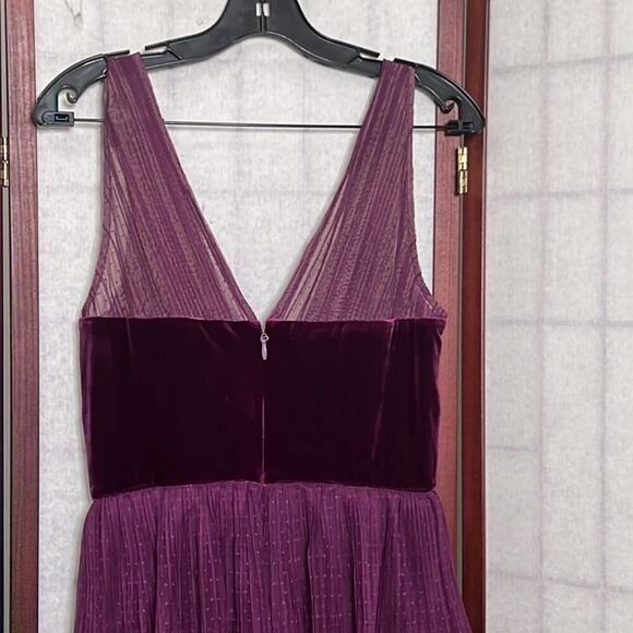 NWT BCBGMAXARAZIA TIERED RUFFLE TULLE MAXI DRESS SIZE S - Picture 3 of 13